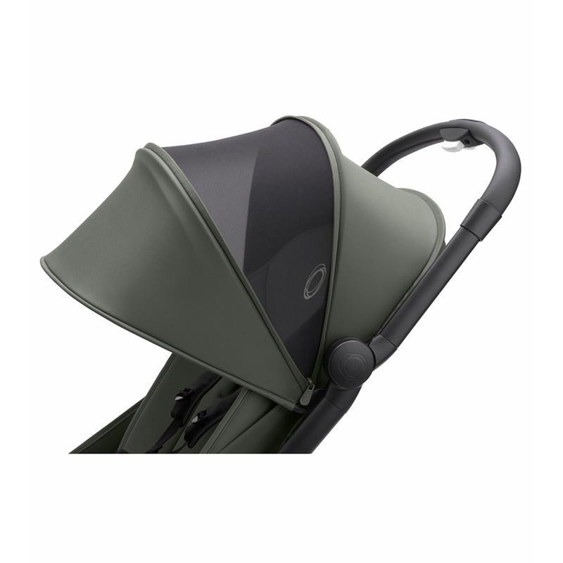 Butterfly Complete Compact Stroller, Black/Forest Green