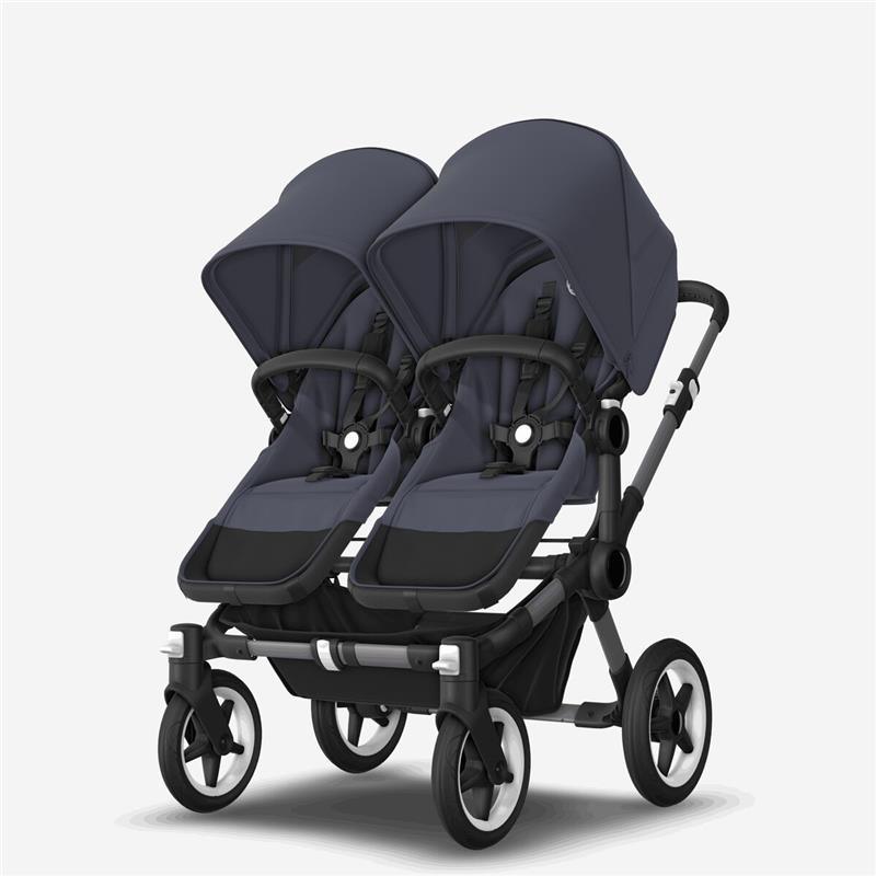 Donkey 5 Twin Complete Stroller - Stormy Blue | Graphite