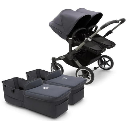 Donkey 5 Twin Complete Stroller - Stormy Blue | Graphite