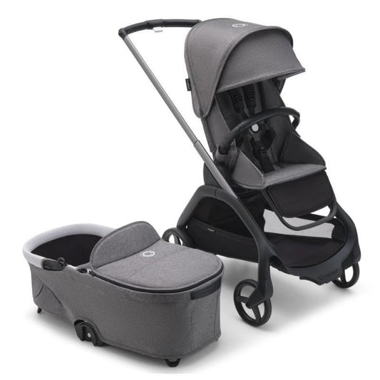- Dragonfly Stroller and Bassinet Complete, Graphite/Grey Melange