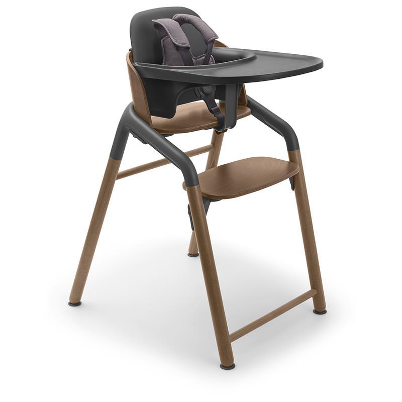 - Giraffe Complete High Chair, Warm Wood/Grey