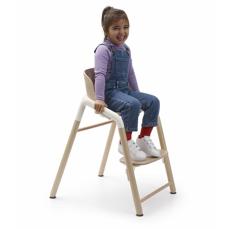 - Giraffe Complete High Chair, Warm Wood/Grey