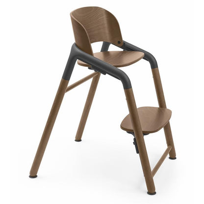 - Giraffe Complete High Chair, Warm Wood/Grey