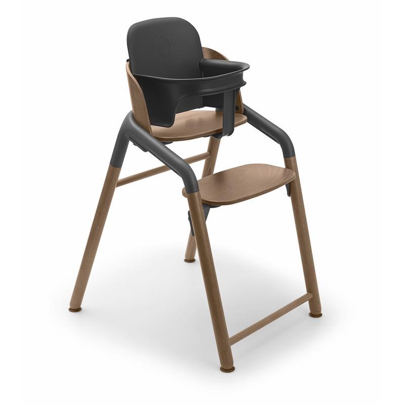 - Giraffe Complete High Chair, Warm Wood/Grey
