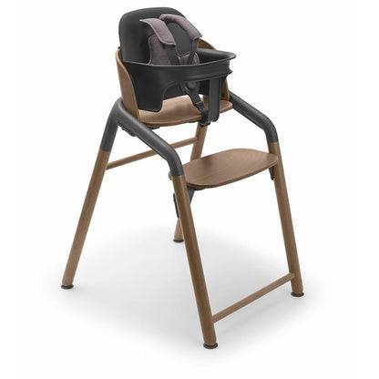 - Giraffe Complete High Chair, Warm Wood/Grey