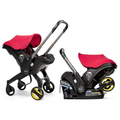 - Infant Car Seat With Base & Stroller, Flame Red