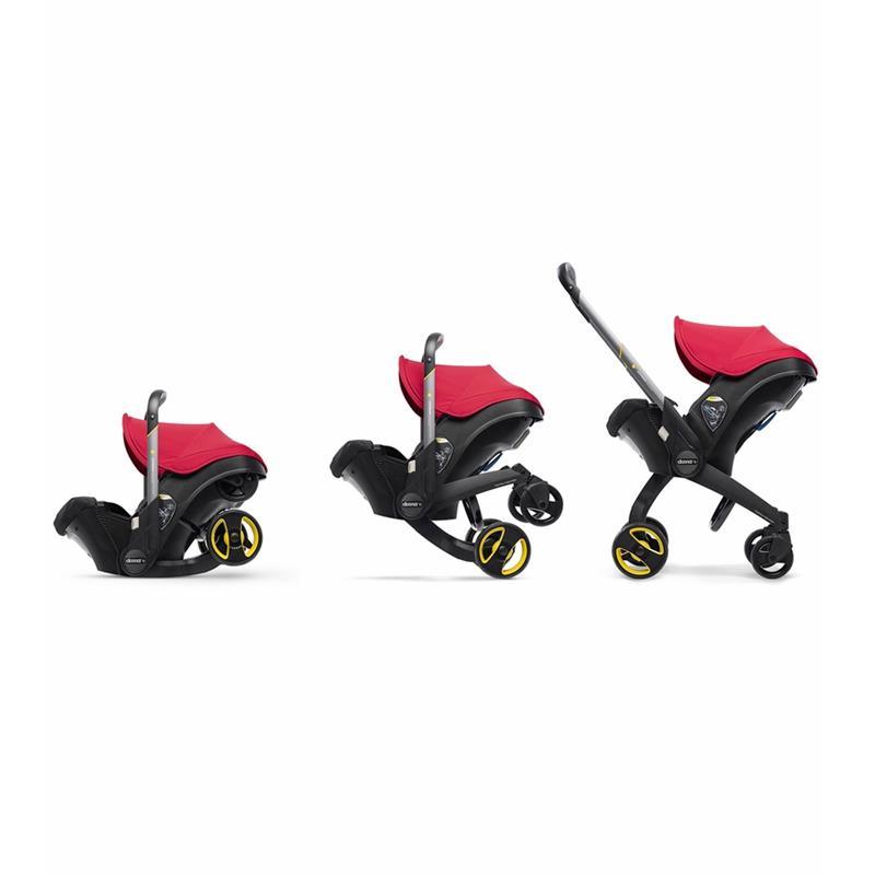 - Infant Car Seat With Base & Stroller, Flame Red