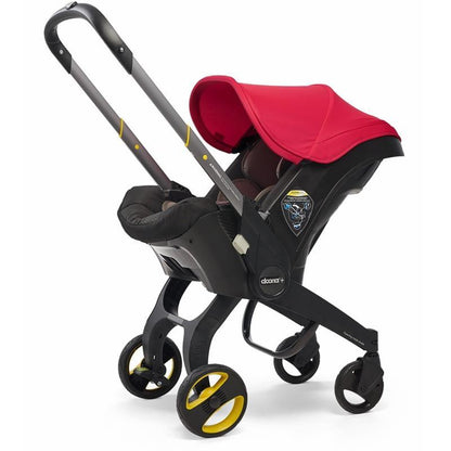 - Infant Car Seat With Base & Stroller, Flame Red