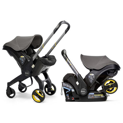 - Infant Car Seat With Base & Stroller, Grey Hound