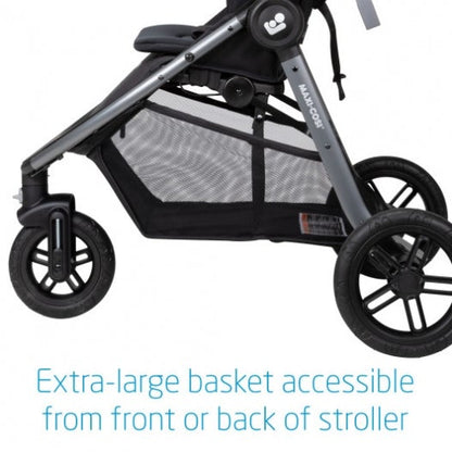 Gia XP 3-Wheel Stroller, Midnight Black