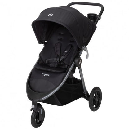 Gia XP 3-Wheel Stroller, Midnight Black