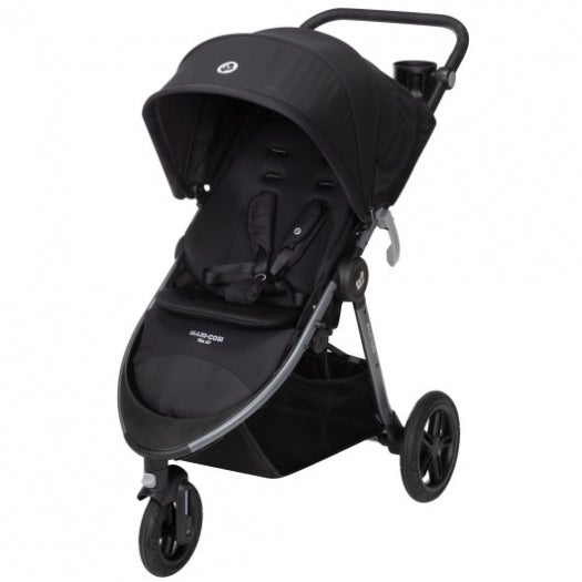 Gia XP 3-Wheel Stroller, Midnight Black