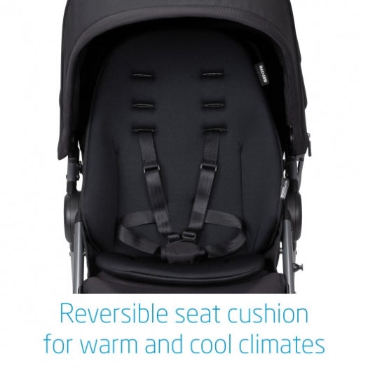 Gia XP 3-Wheel Stroller, Midnight Black