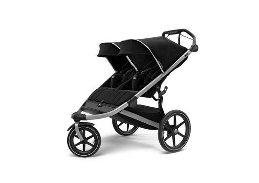 Double Urban Glide 2 Jogging Stroller, Black