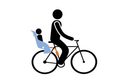 RideAlong Child Bike Seat - Light Grey